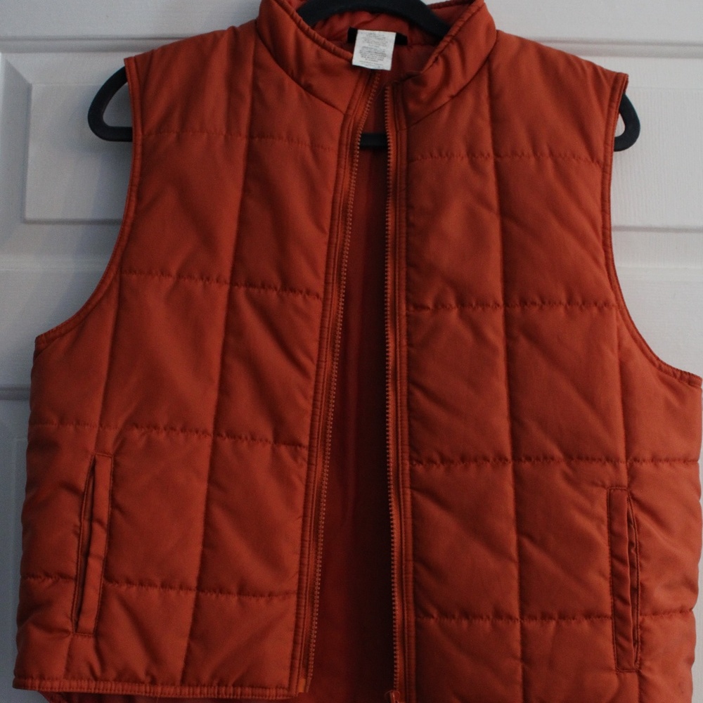 Orange Puffer Vest